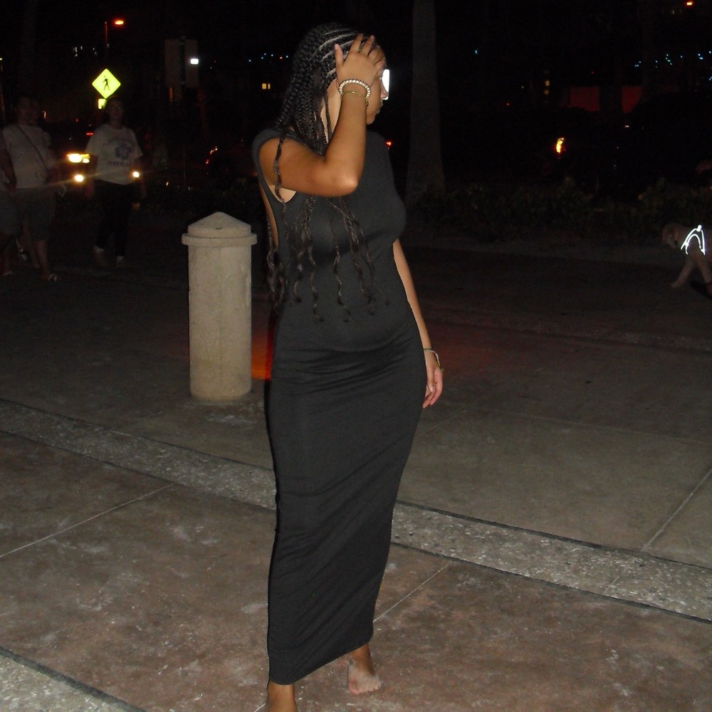 SHEIN Black Maxi Dress